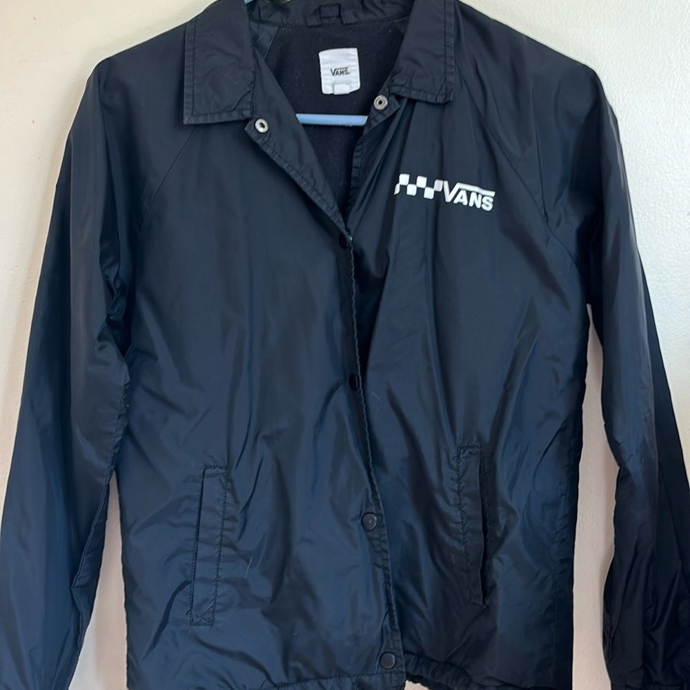 Black Vans windbreaker